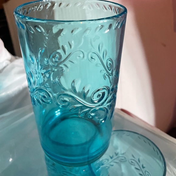 12 BRAND NEW ASHLAND BLUE BPA FREE TUMBLERS SET OF 4